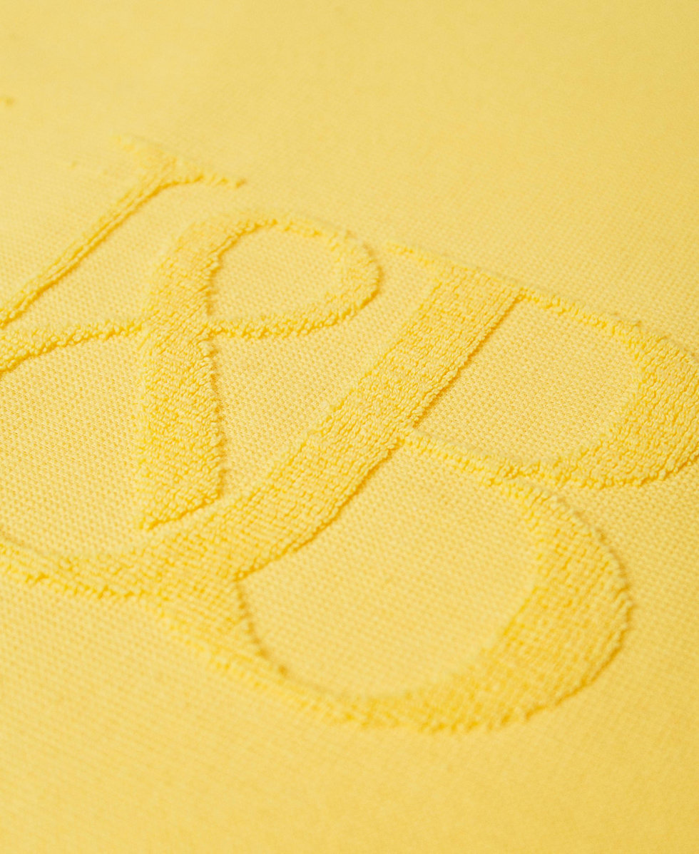 Strandtuch aus Frottee mit Logo
