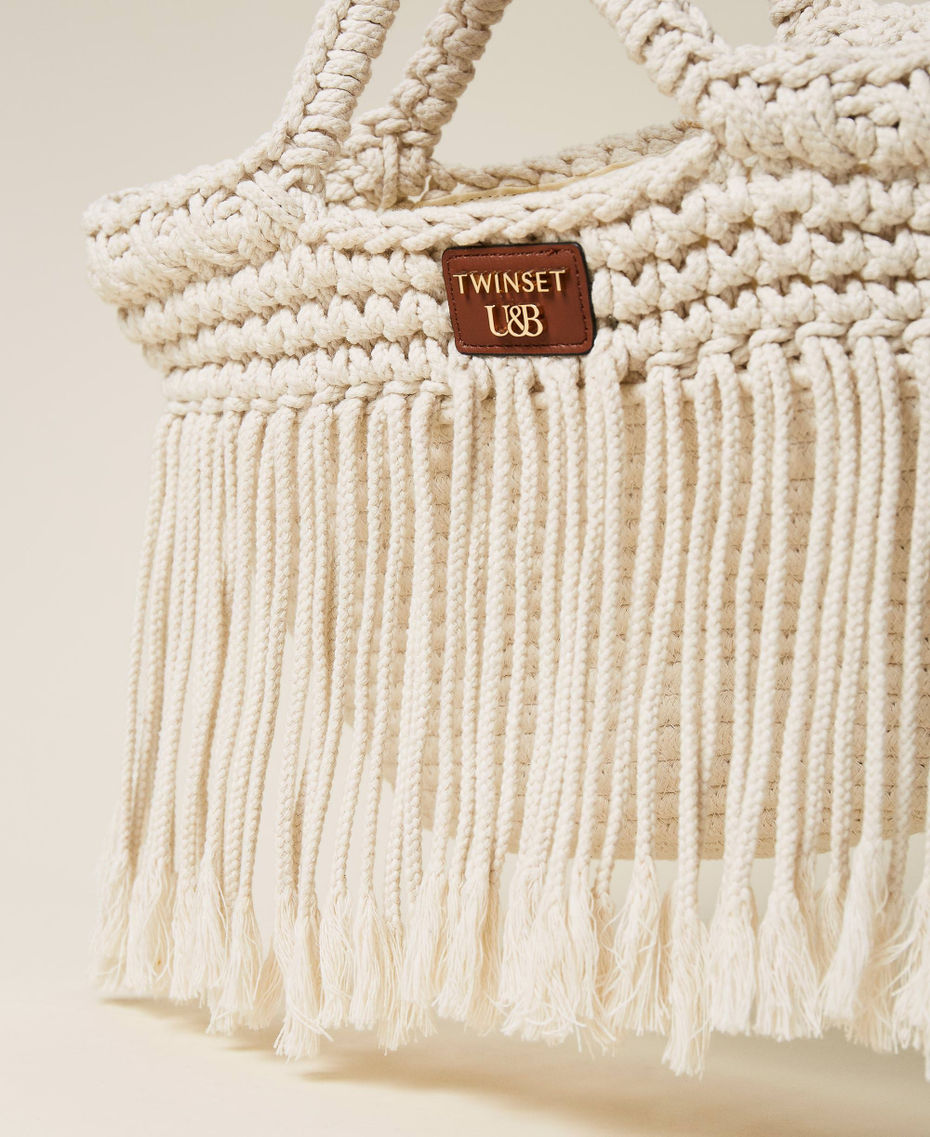 Rope shopper with fringes Off White Woman 221LM7ZJJ-05