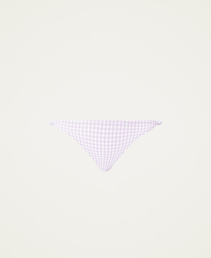Gingham Brazilian bikini bottom