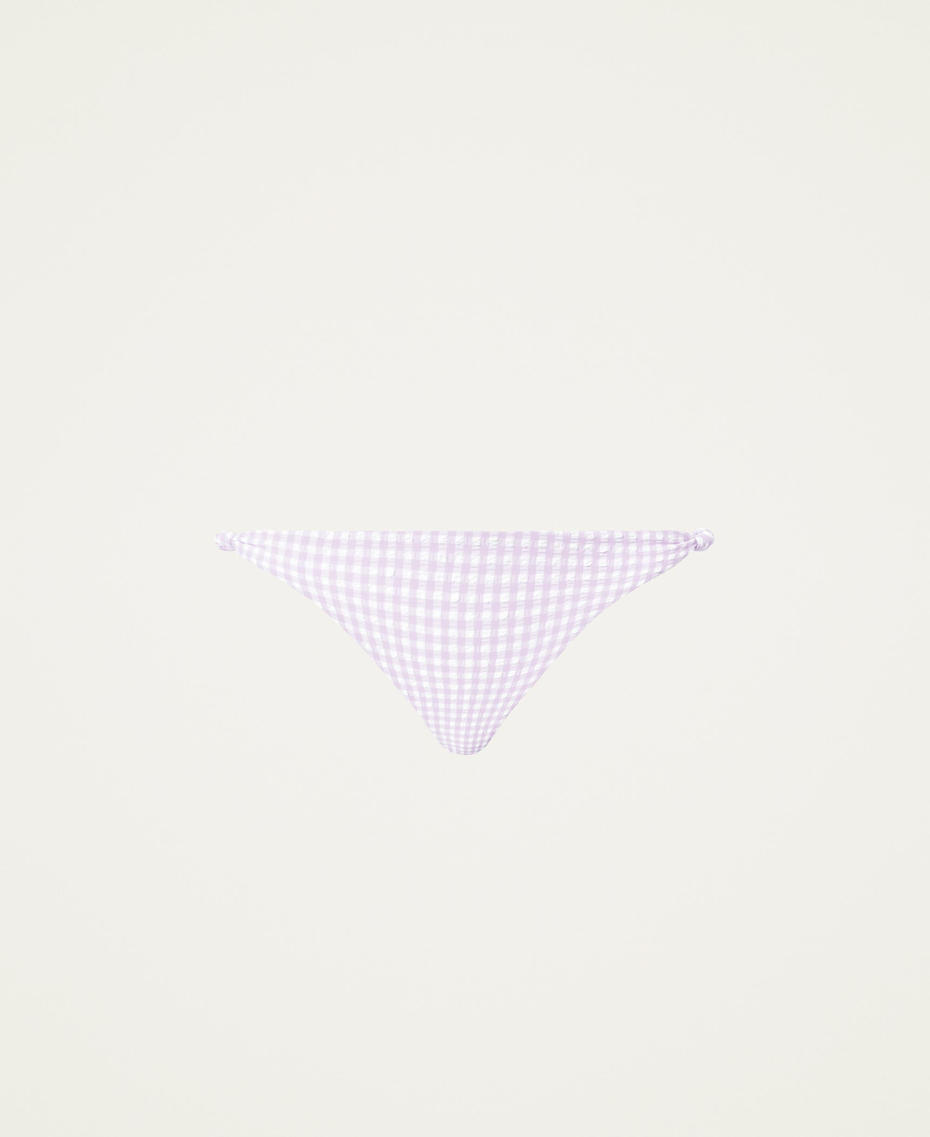 Gingham Brazilian bikini bottom