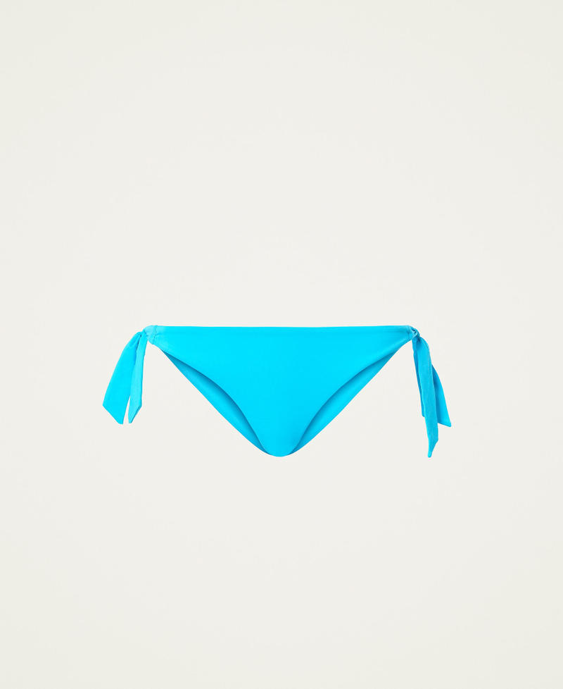 Bikini thong with little bows Iceland Blue Woman 221LMMKWW-0S