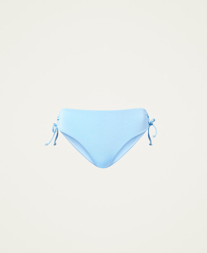 Bikinihose mit Tunnelzug „Placid Blue“-Blau Frau 221LMMV99-0S