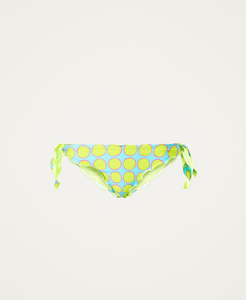Brazilian bikini bottom with print Large Polka Dot Print Woman 221LMMW77-0S