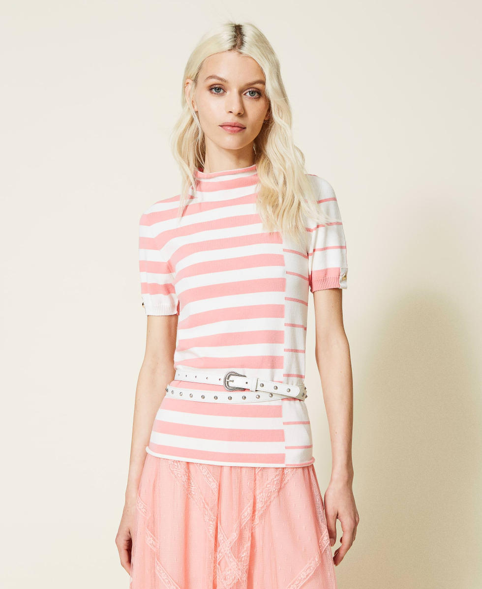 Double wrap belt with spikes