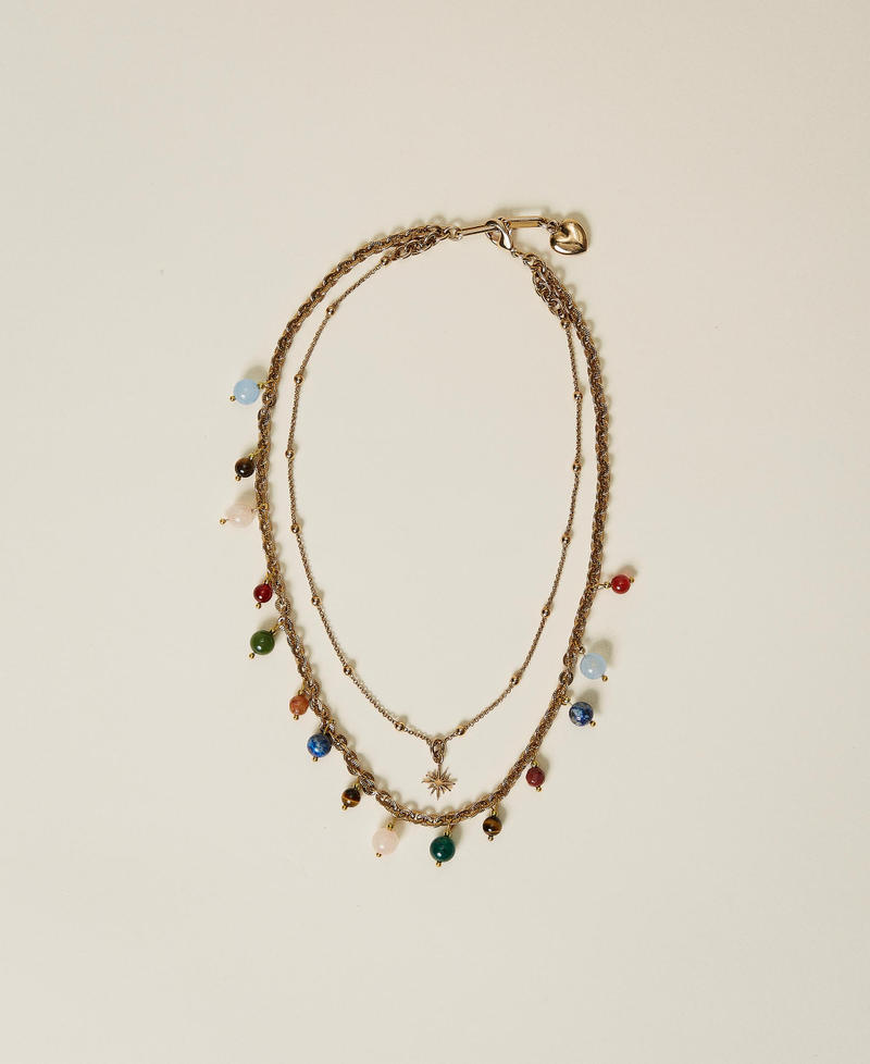 Collana girocollo in pietre semipreziose