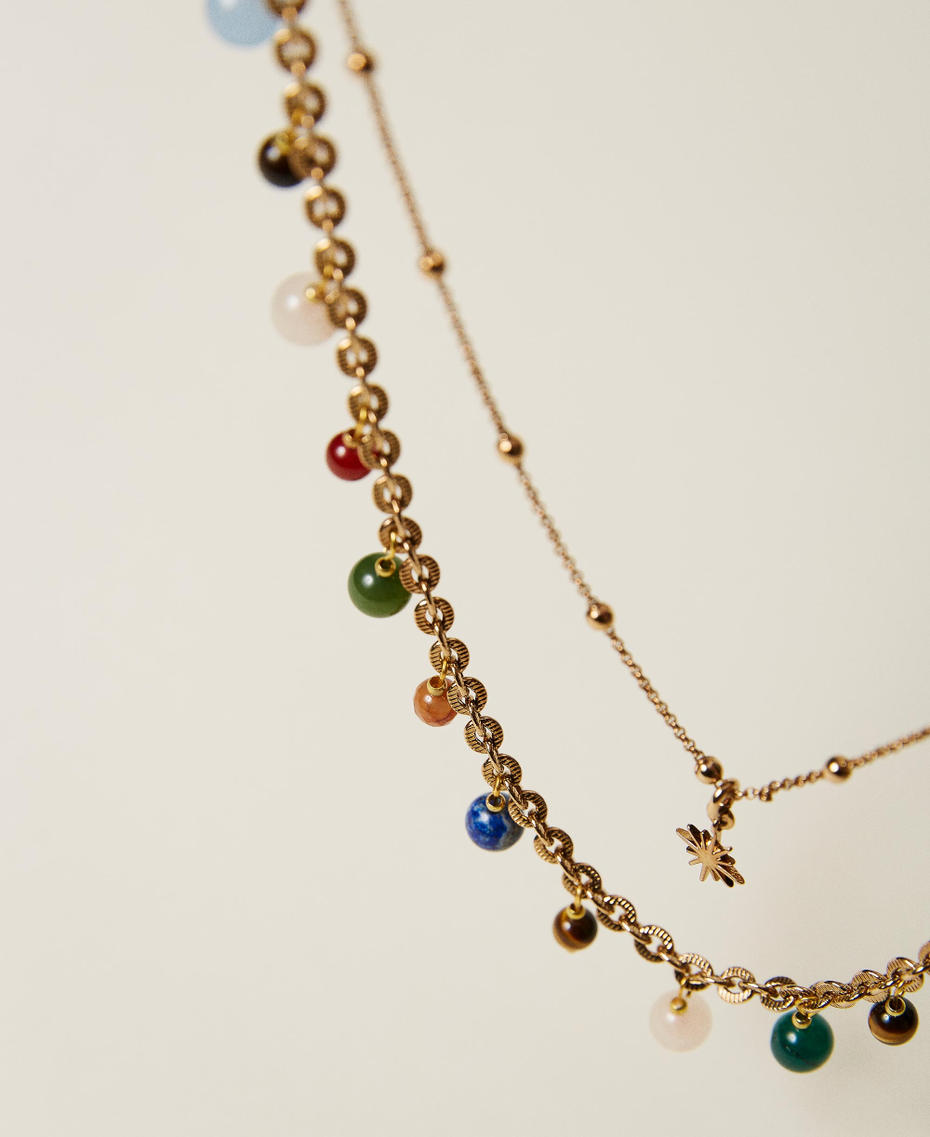 Collana girocollo in pietre semipreziose