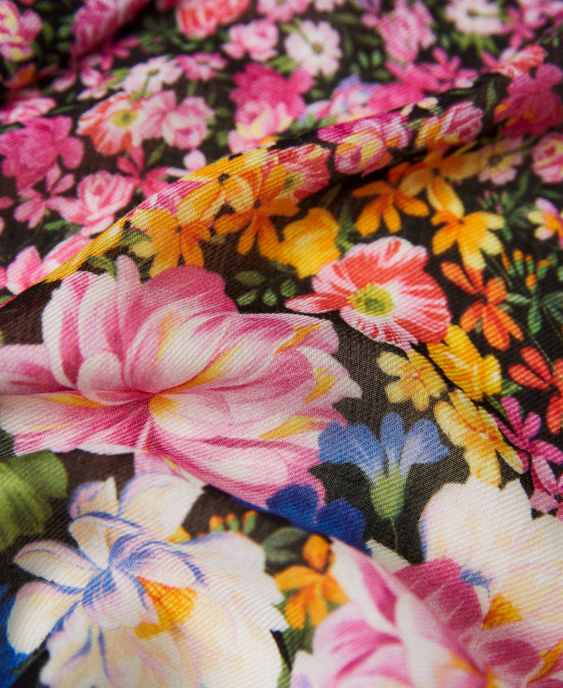 Keffieh avec imprimé floral multicolore Imprimé Multifleurs Femme 221TA406A-03