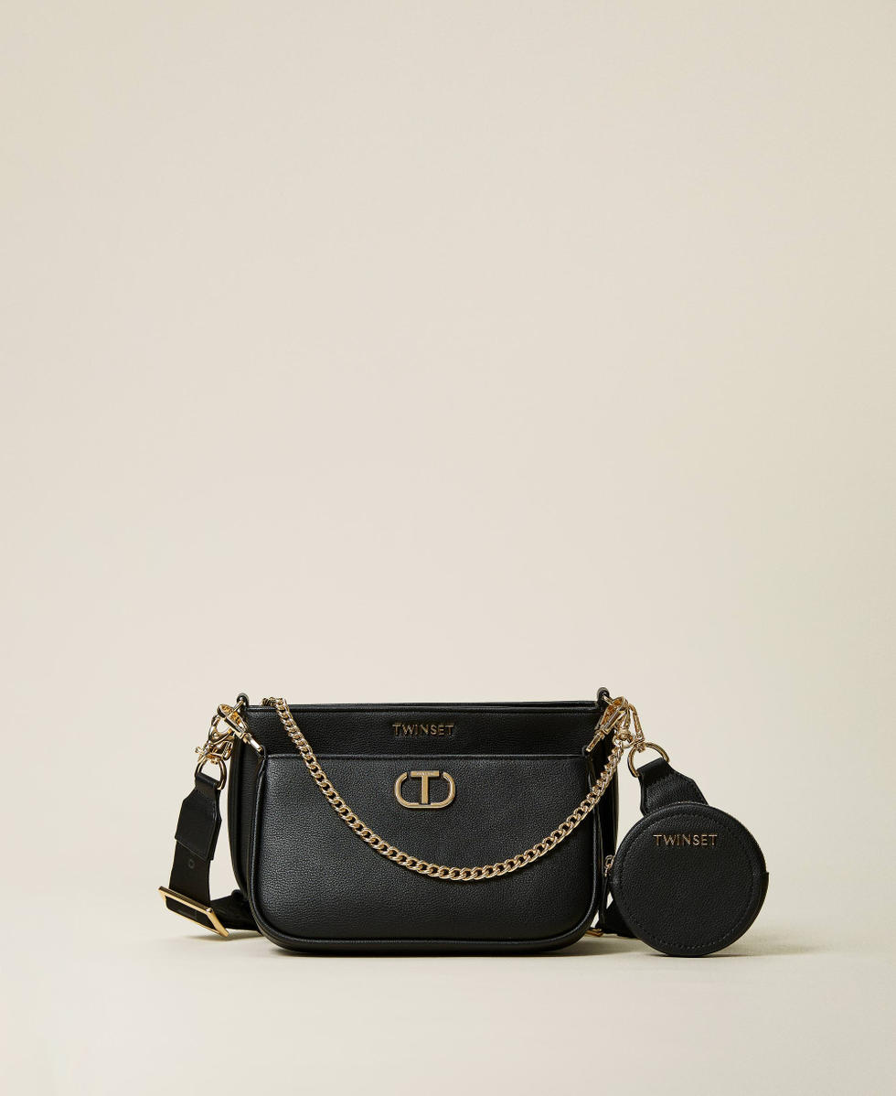 Shoulder bag and coin purse set Woman, Black | TWINSET Milano
