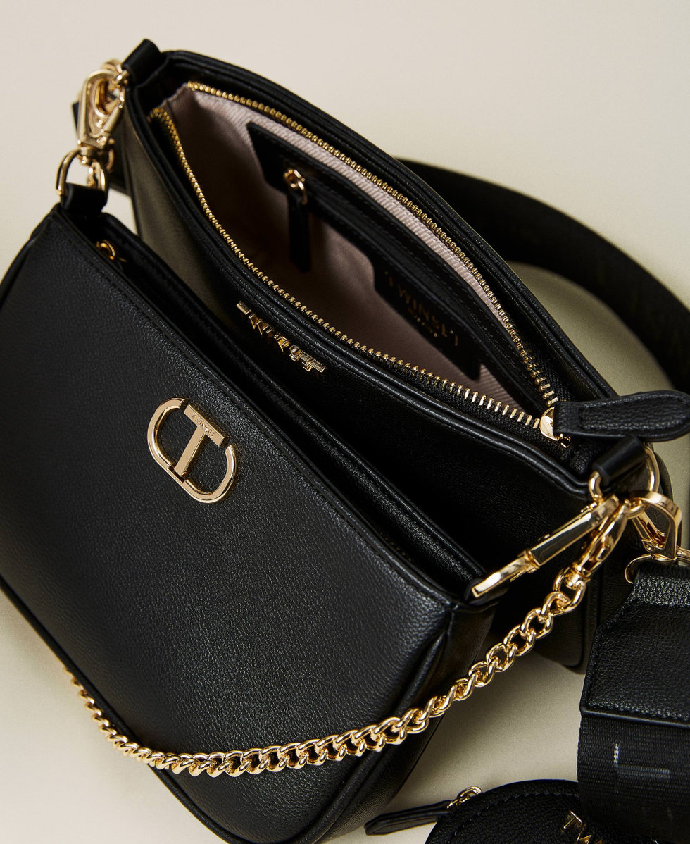 Shoulder bag and coin purse set Woman, Black | TWINSET Milano