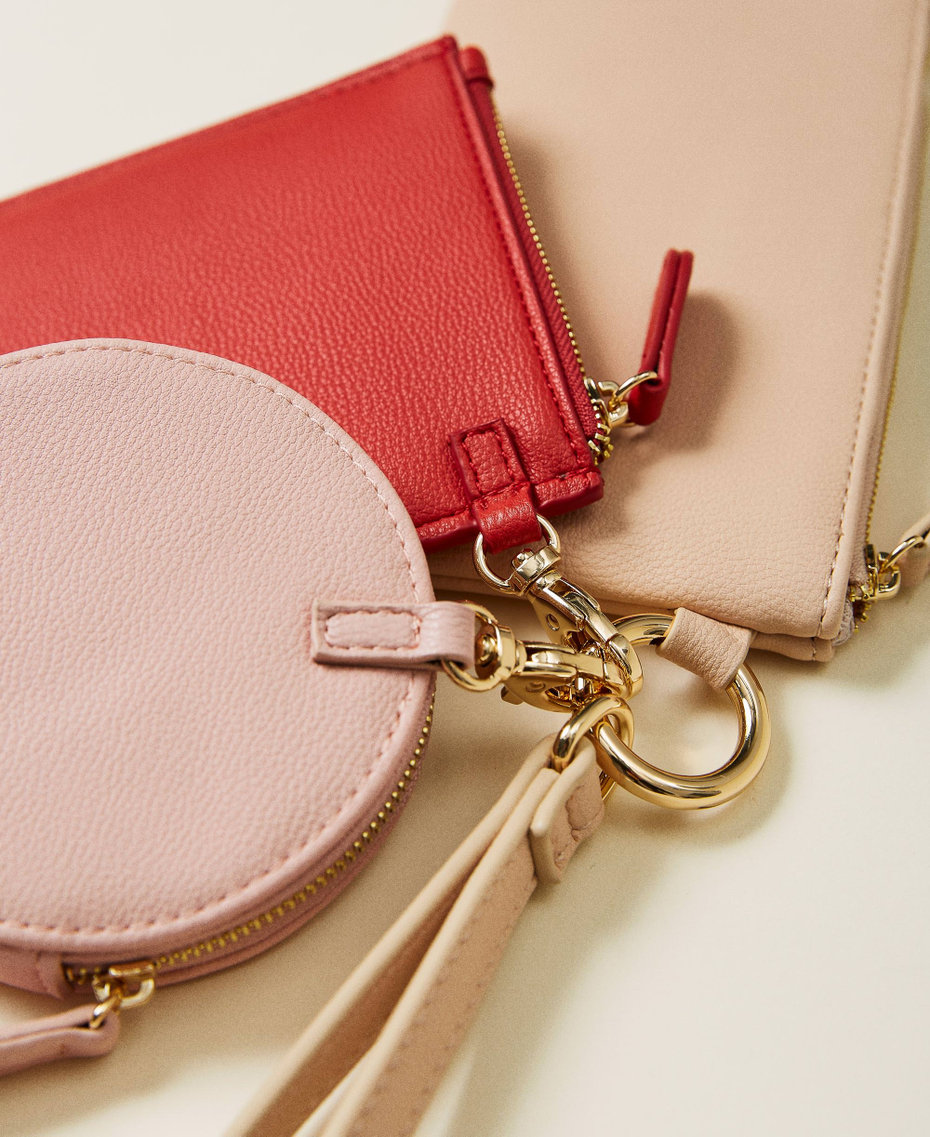 Pochette and coin purse set "Sahara Rose" Pink / "Cuban Sand" Beige Multicolour Woman 221TB7151-04