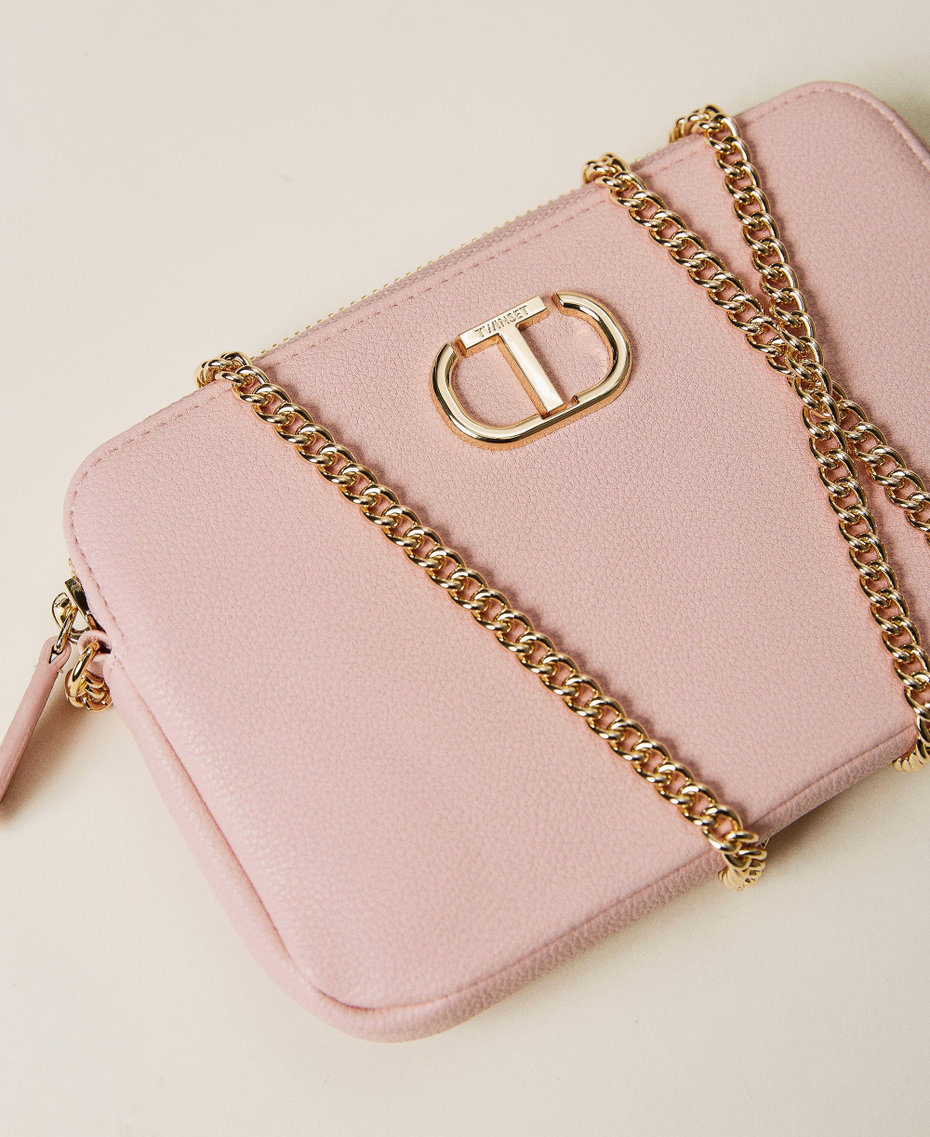 Borsa a tracolla 'Lili' con logo e catena Rosa "Sahara Rose" Donna 221TB7154_06666_03