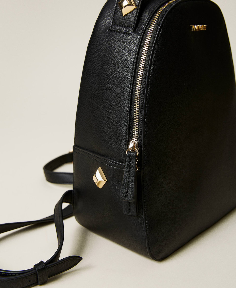 Sac à Dos Noir Femme Avec Clous Argentés - Occasion, Matière Polyuréthane, Style Studded