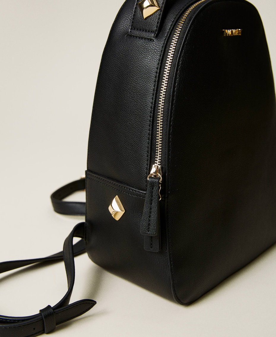 Backpack with studs Black Woman 221TB7161-04