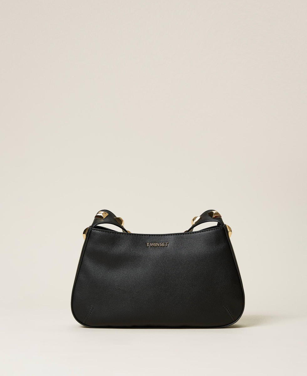 Hobo bag with studs