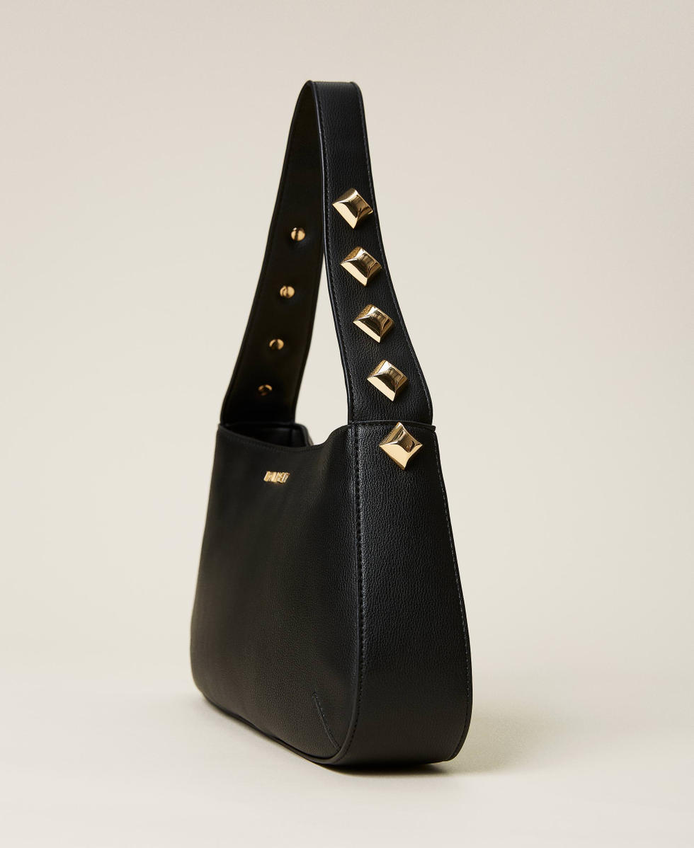 Hobo bag with studs