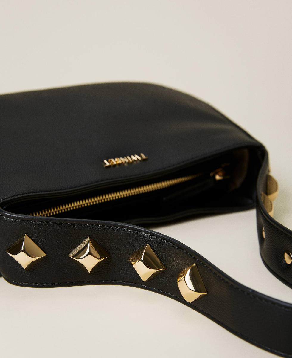 Hobo bag with studs