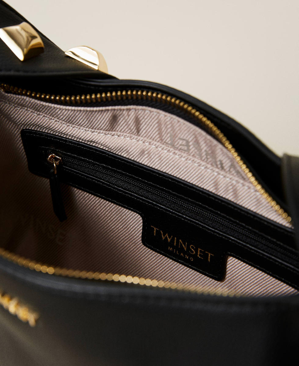 Hobo bag with studs