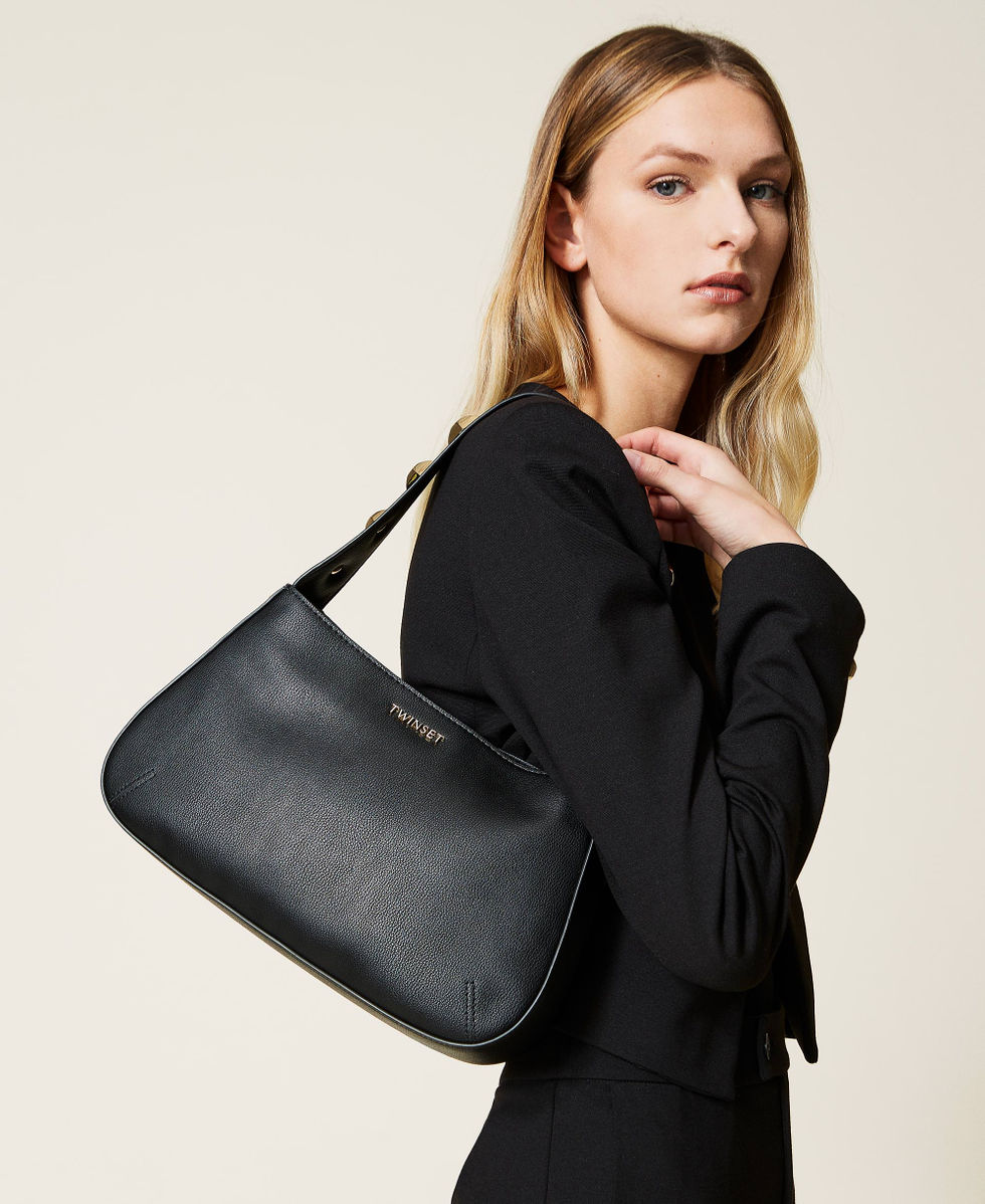 Hobo bag with studs