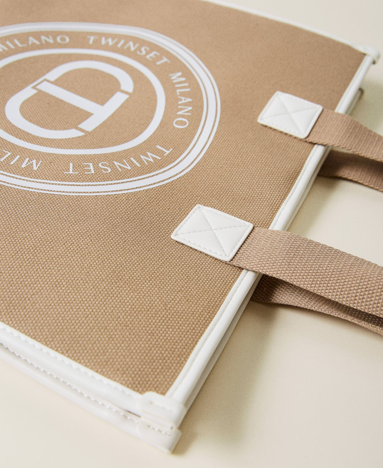 Large 'Aroha’ canvas shopping bag with logo