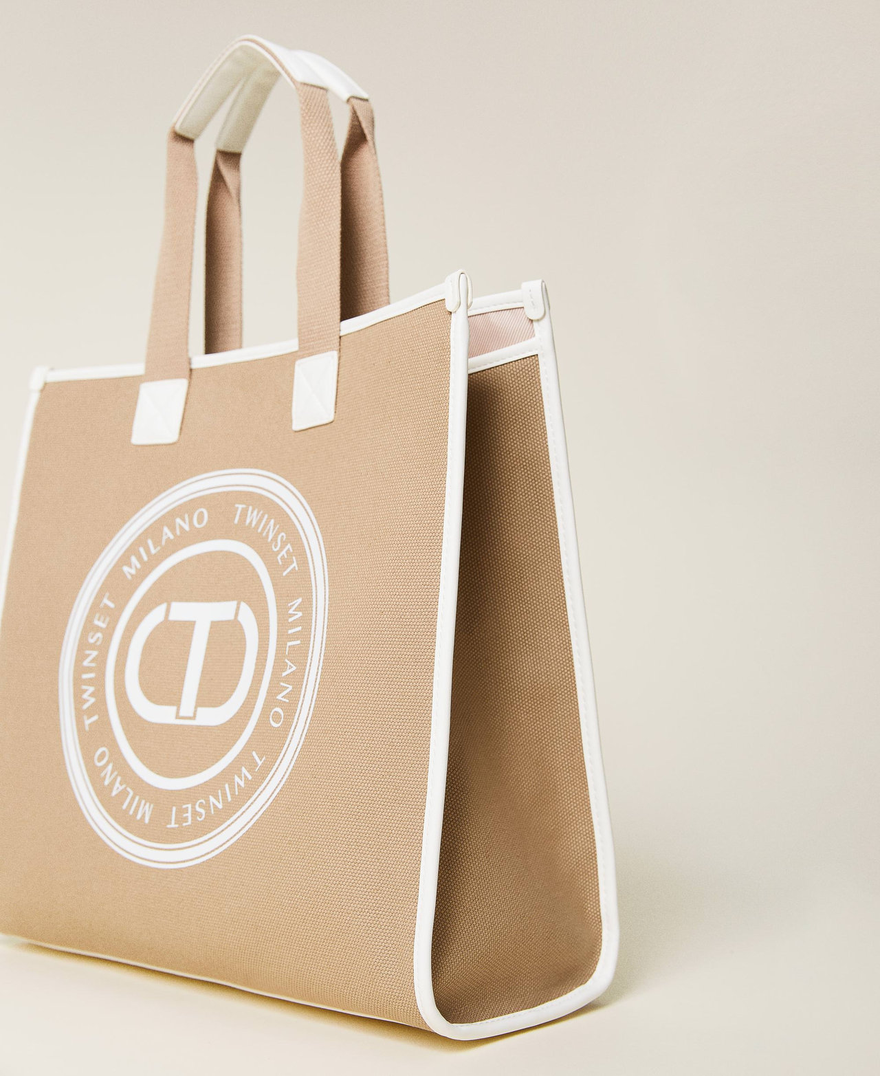 Large 'Aroha’ canvas shopping bag with logo