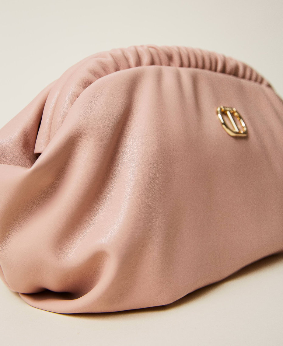 Soft clutch with logo "Sahara Rose” Pink Woman 221TB7270-03