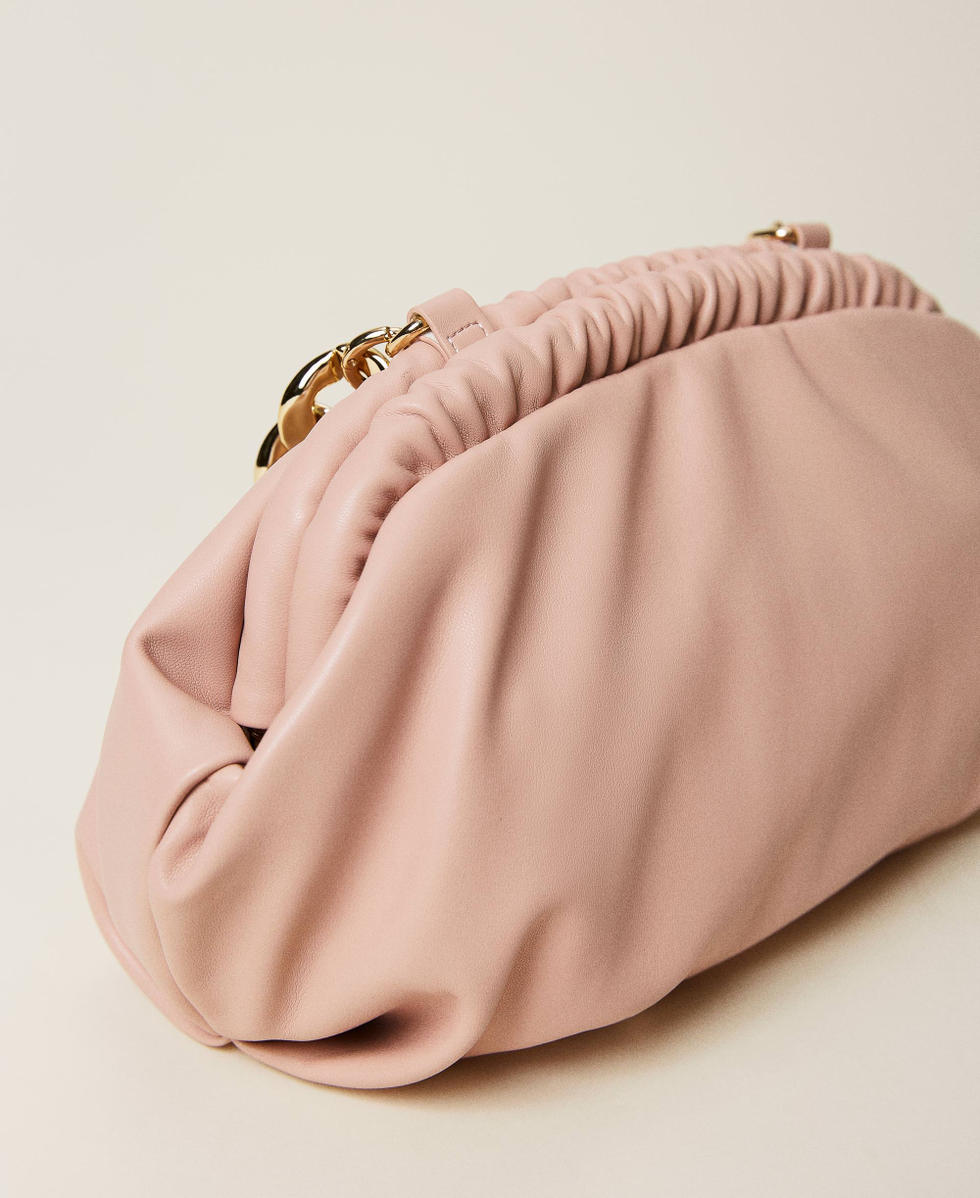 Soft clutch with logo Woman Black TWINSET Milano
