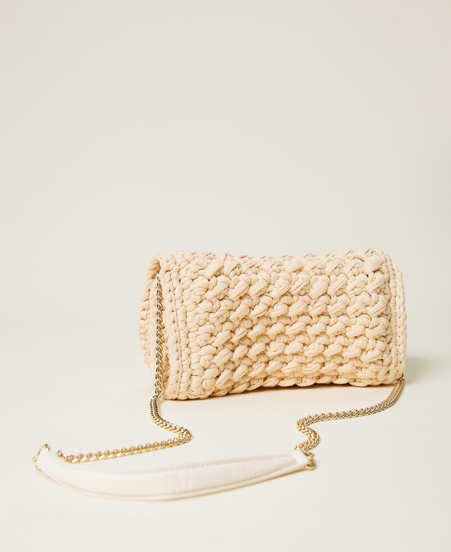 Crochet shoulder bag “Cuban Sand” Pink Woman 221TB7280-05