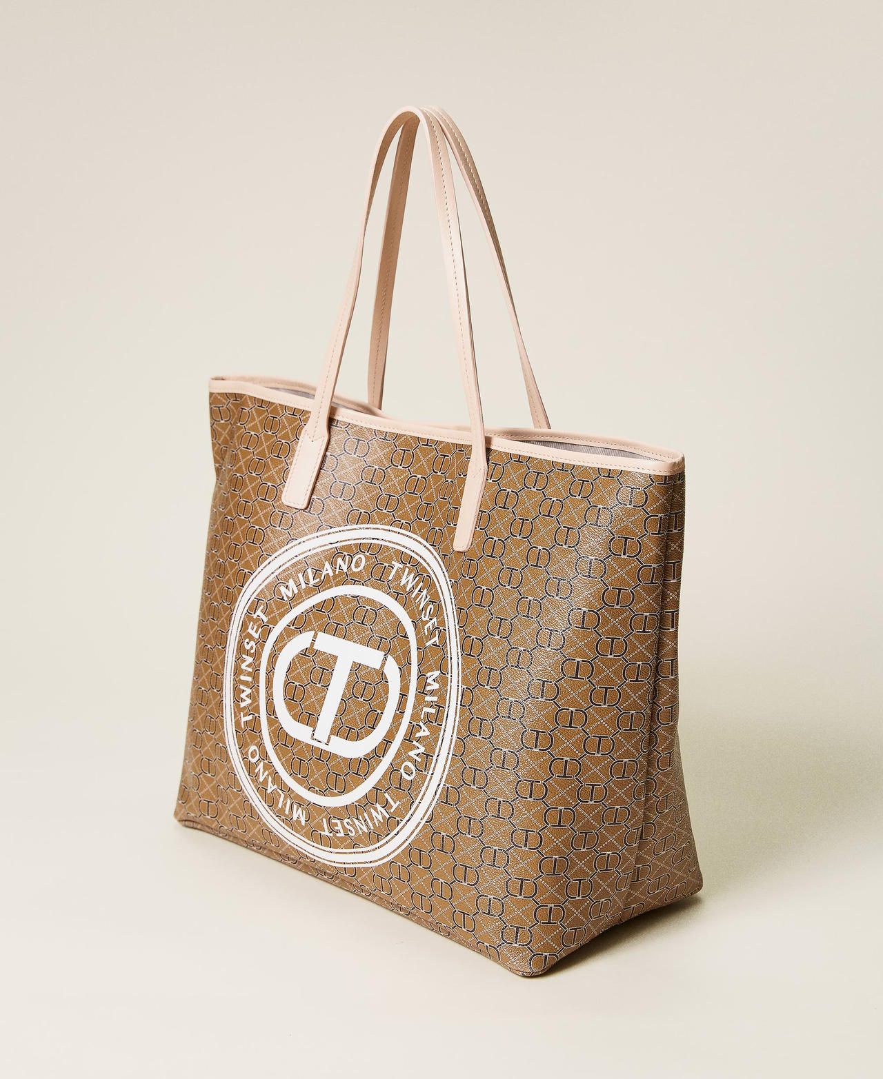 Сумка-шоппер с принтом логотипа