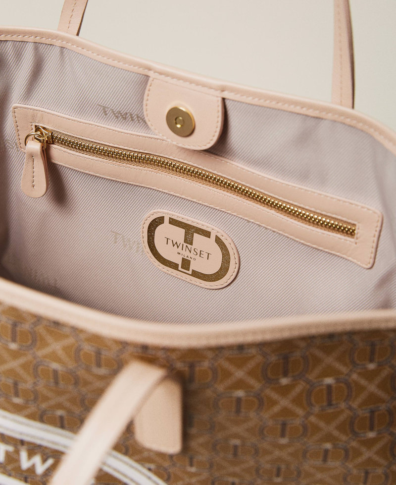 Сумка-шоппер с принтом логотипа