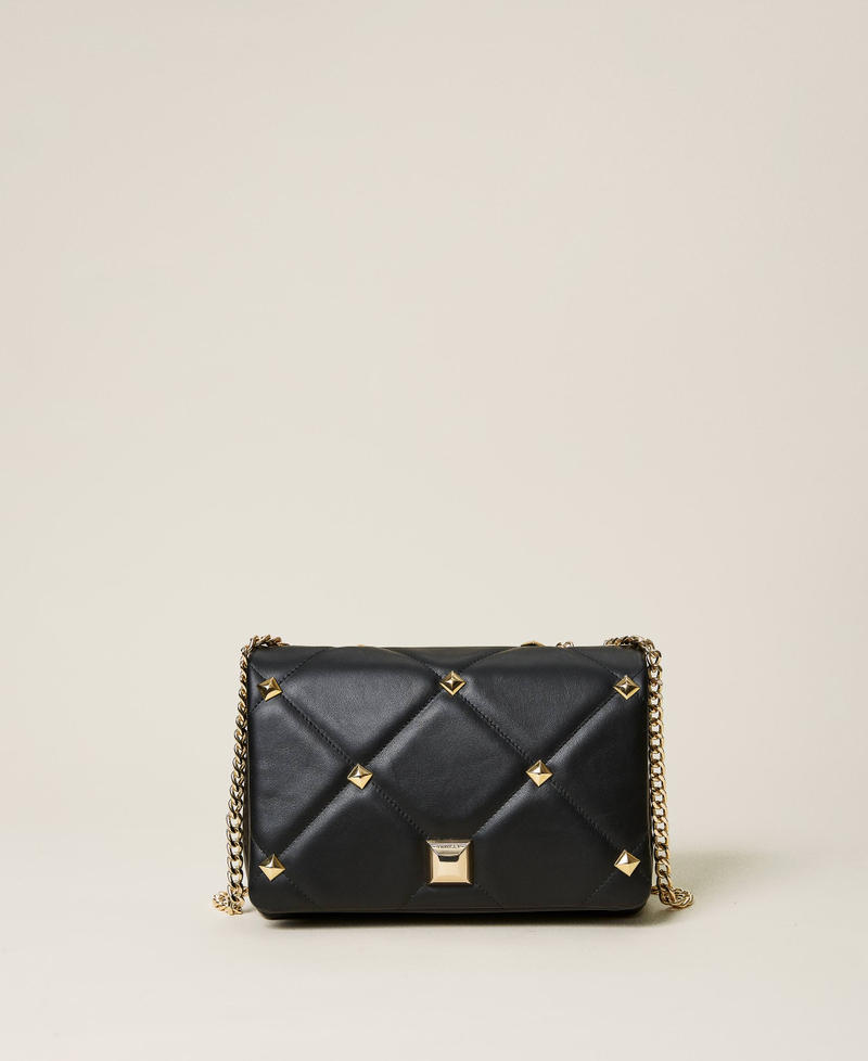 'Cara’ studded leather shoulder bag