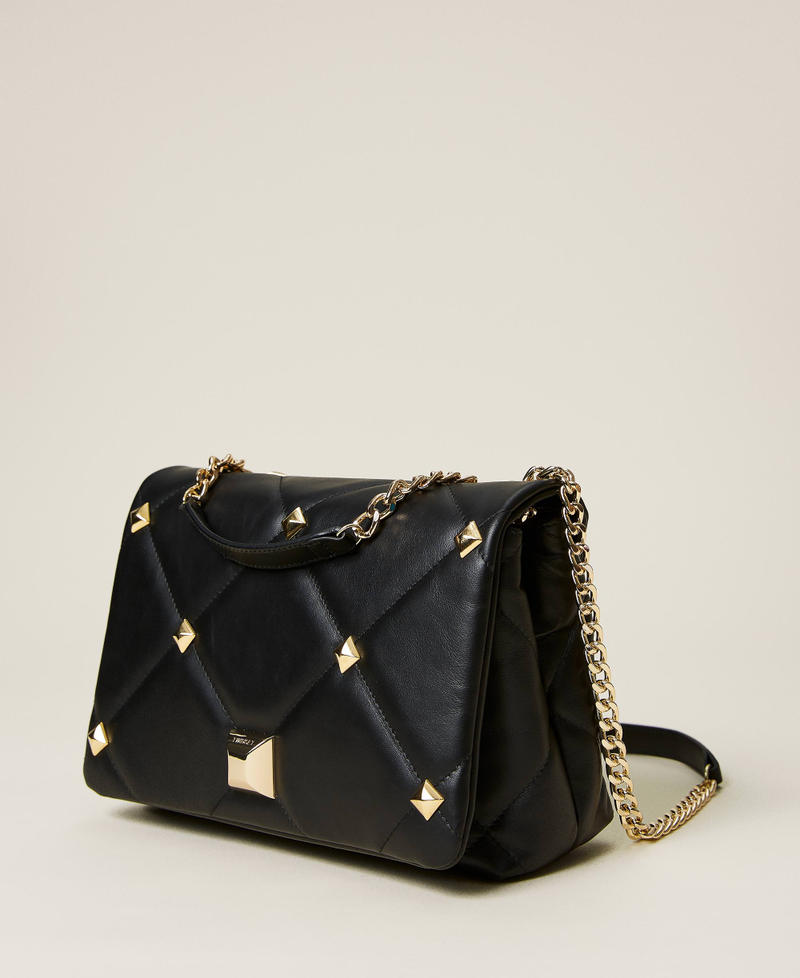 Borsa a tracolla 'Cara' in pelle con borchie