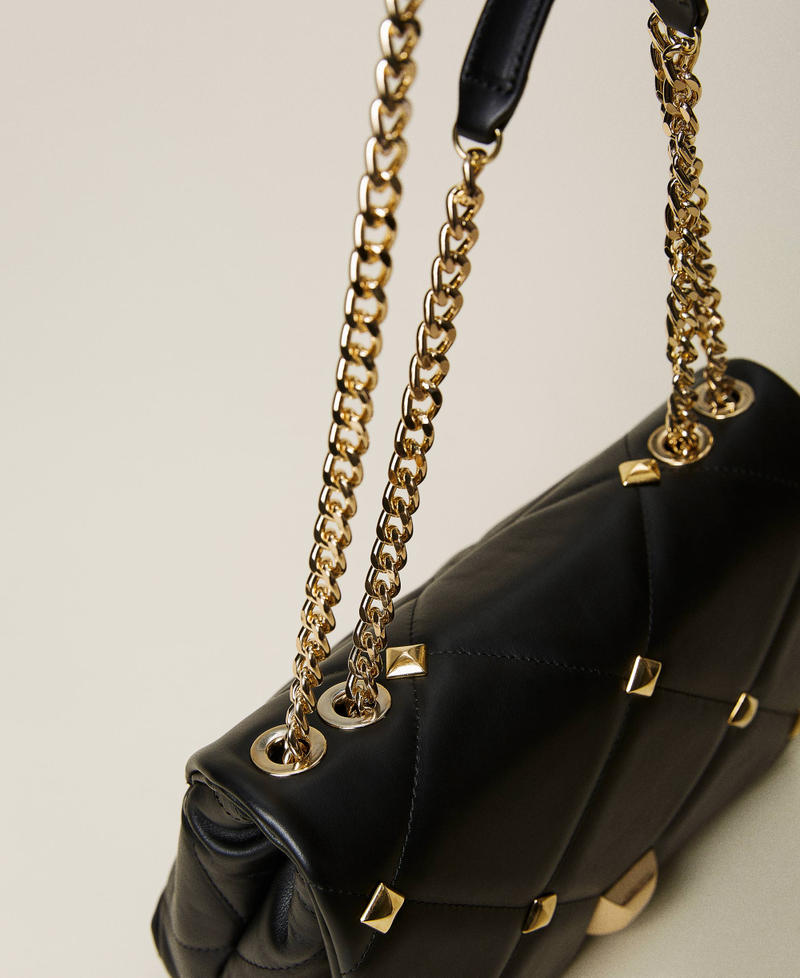 'Cara’ studded leather shoulder bag