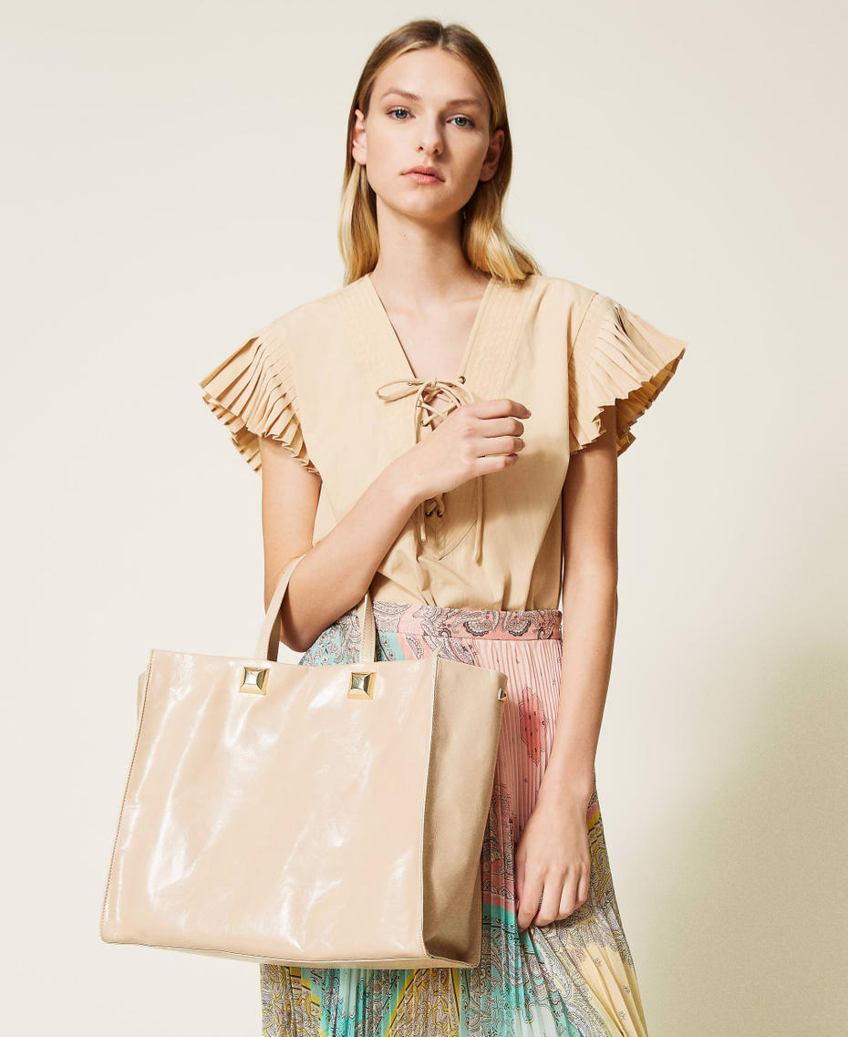 Large Twinset Bag leather shopper