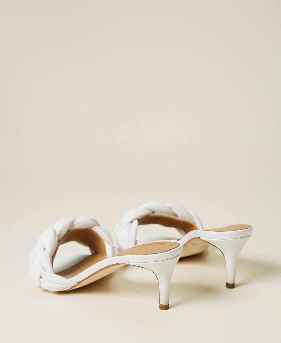 Sandals with plaited band Woman Beige TWINSET Milano