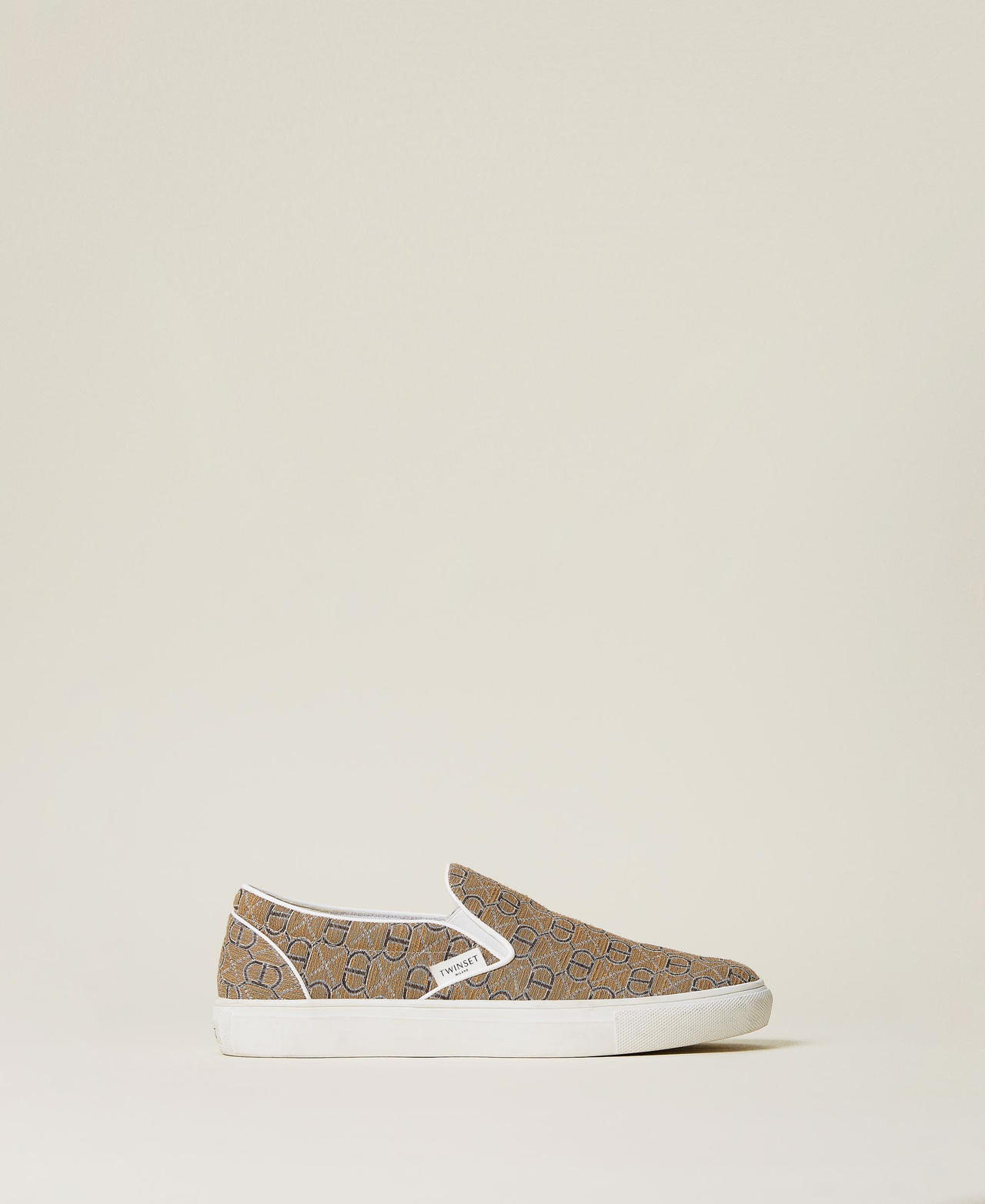 Slip-on trainers with jacquard logo