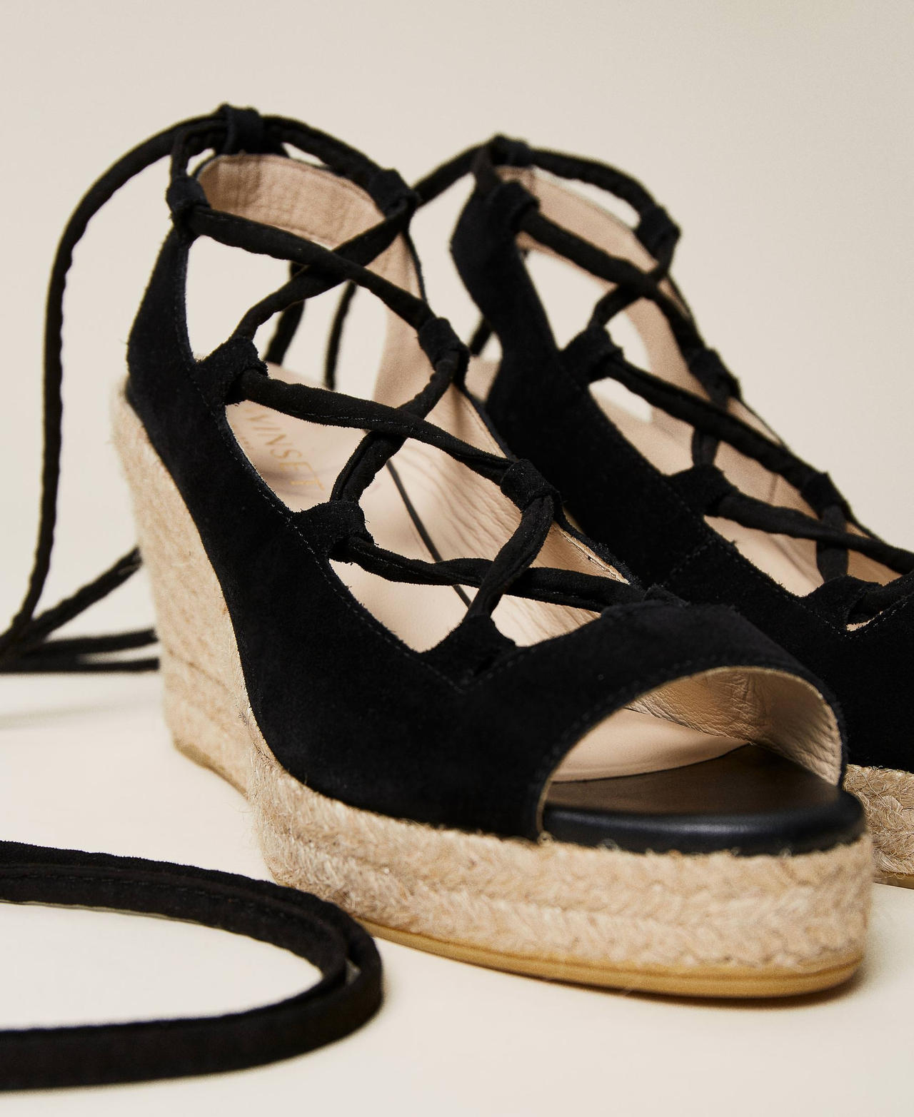 Sandali con zeppa outlet twin set