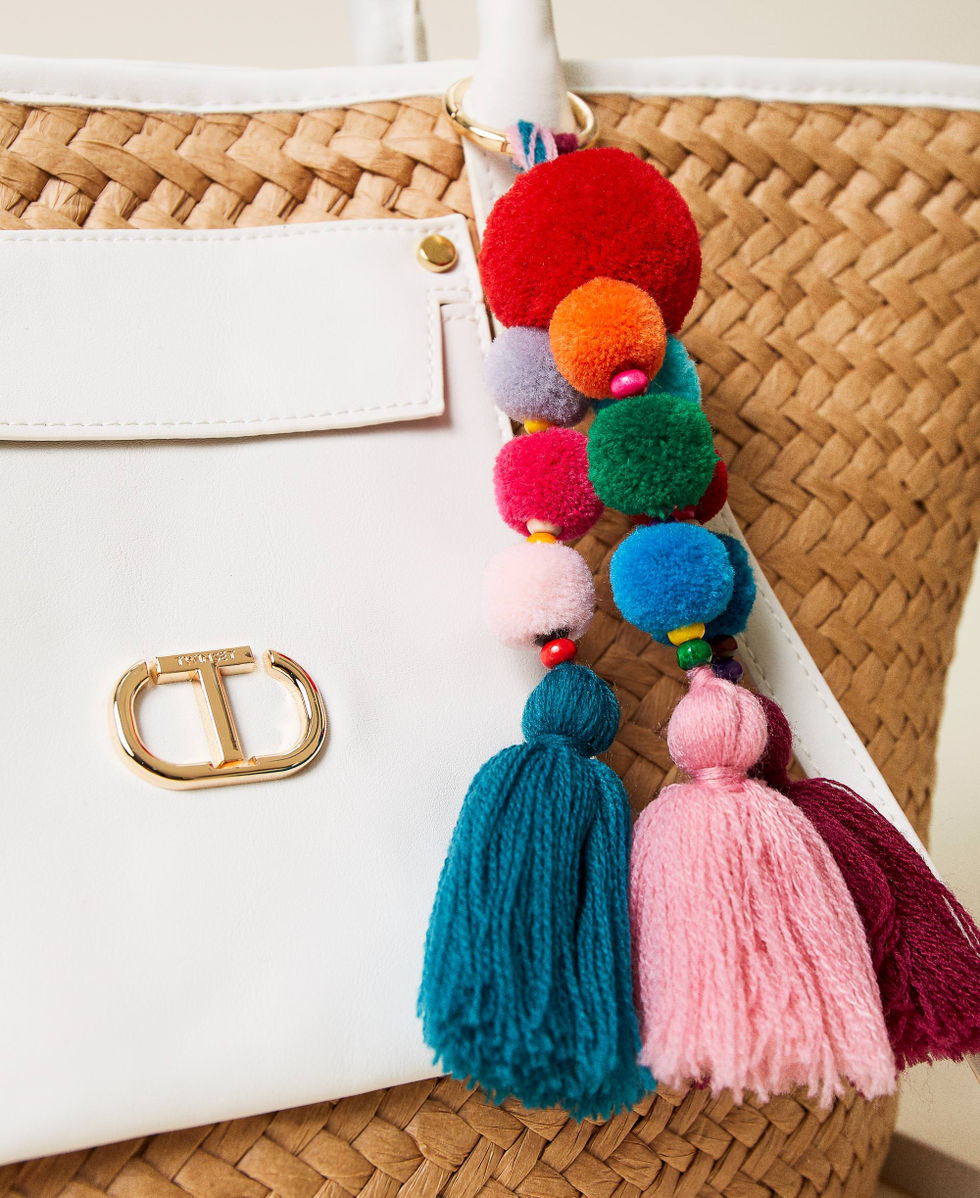 Cabas paille pompon online