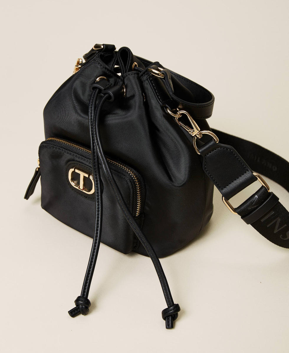 Technical fabric bucket bag