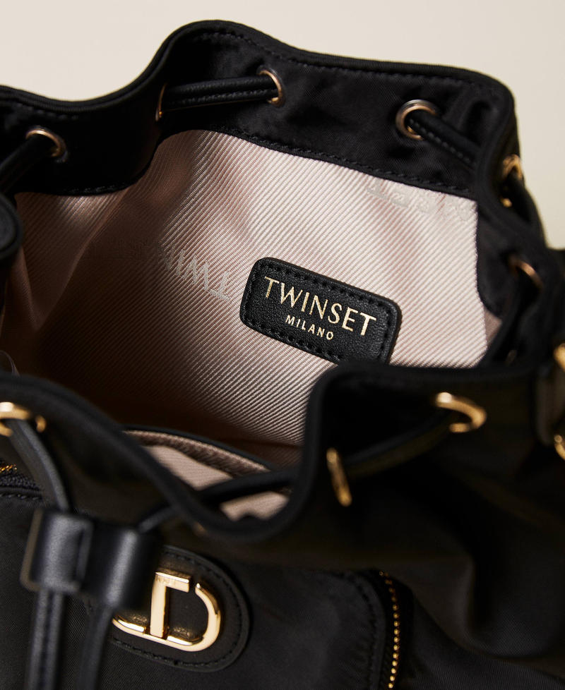 Сумка-торба из технической ткани Черный женщина 221TD8233-05