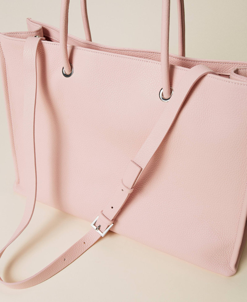 Кожаная сумка-шоппер Bella с логотипом Легкий Розовый женщина 221TD8250-04
