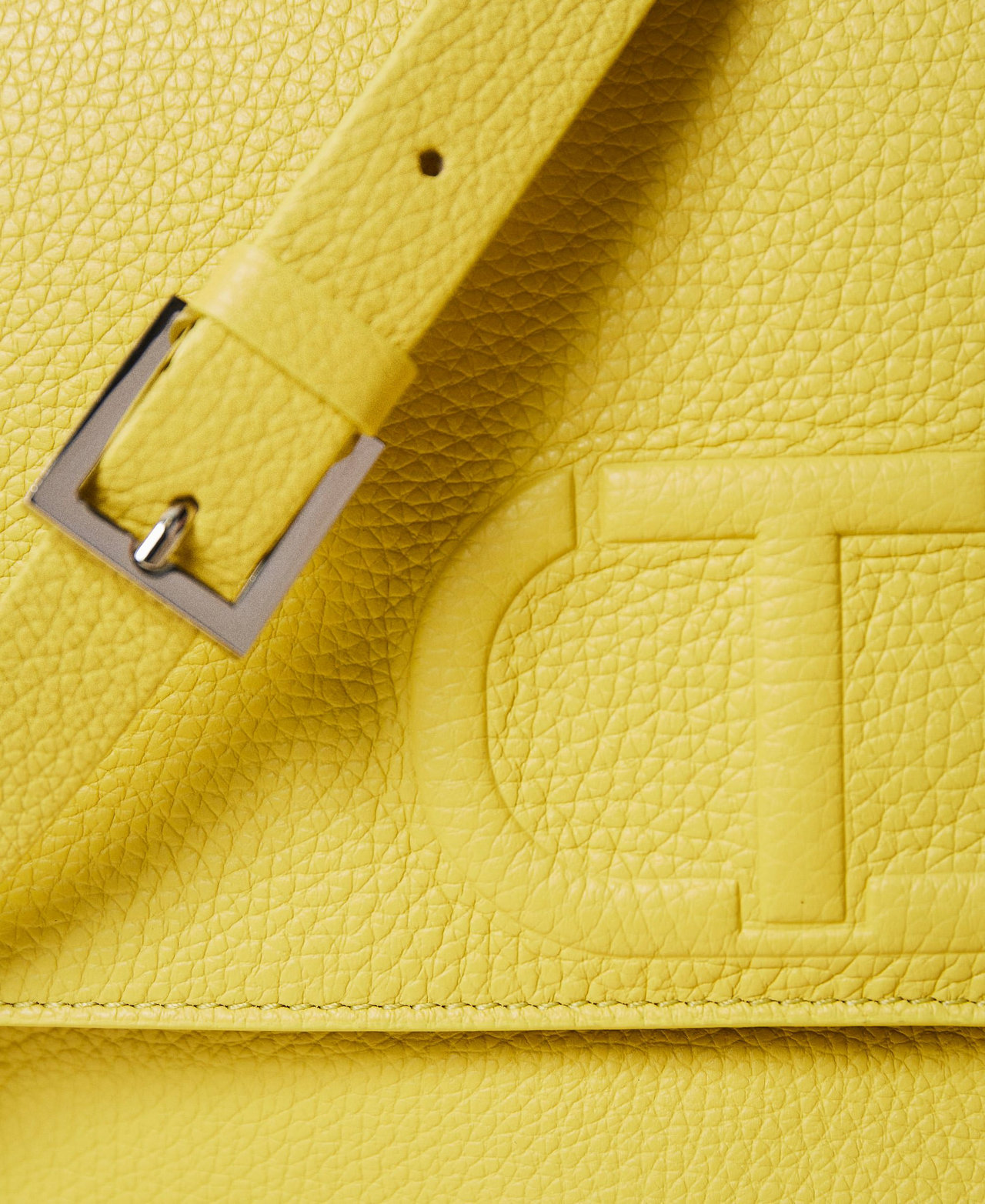 Кожаная сумка top handle с логотипом Желтый "Чистотел" женщина 221TD8252-03