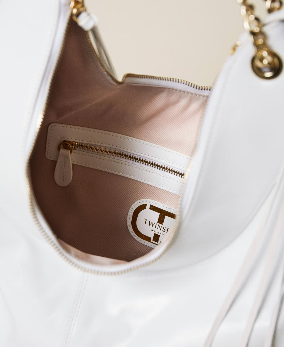 Borsa hobo 'Agápi' in pelle con frange Giglio Donna 221TD8300_00381_06