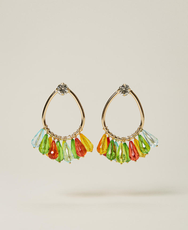 Boucles d’oreilles avec pendentifs multicolores Multicolore Or Femme 221TO5064-01