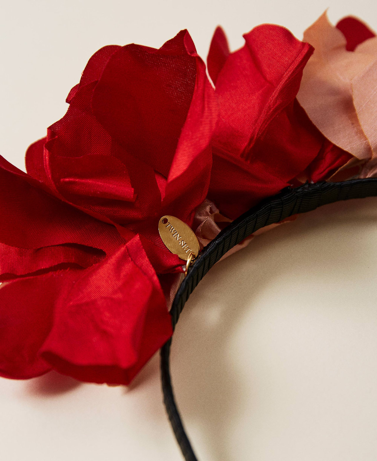 Serre-tête avec fleur en soie