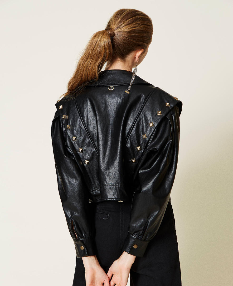 Veste cuir cloutée femme best sale