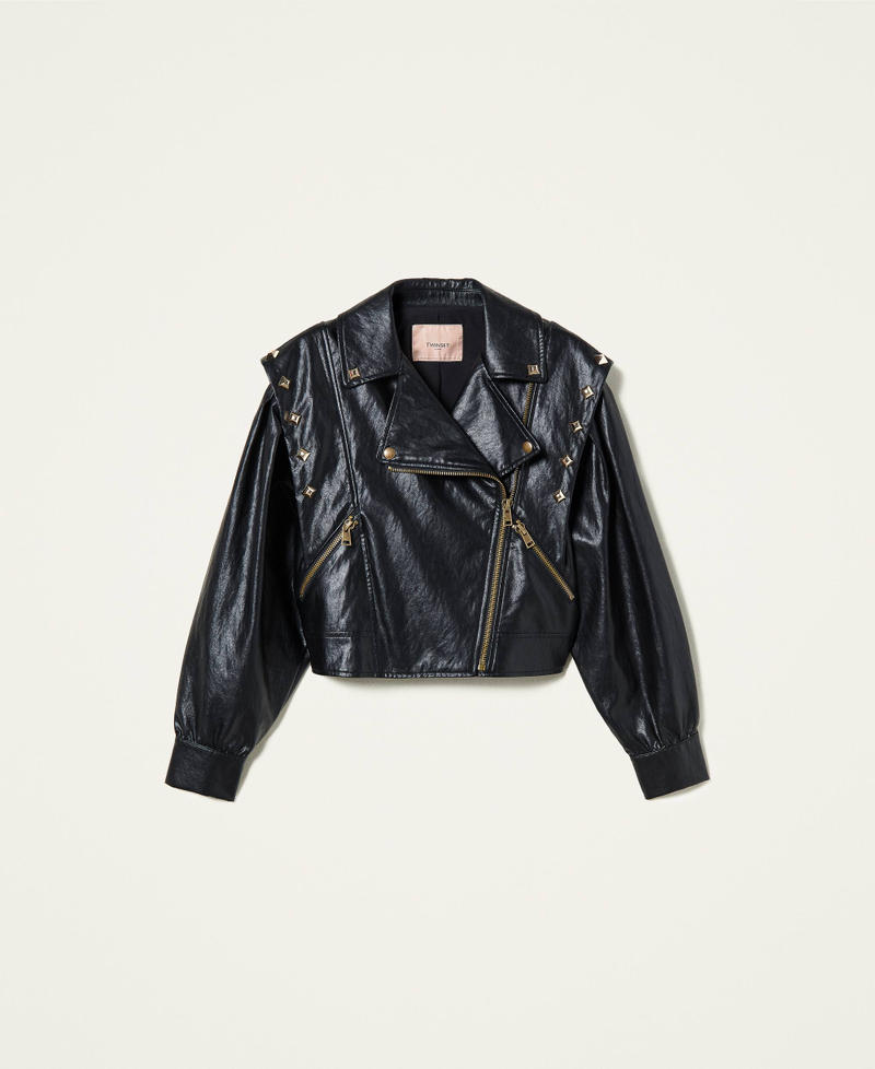 Biker jacket with studs