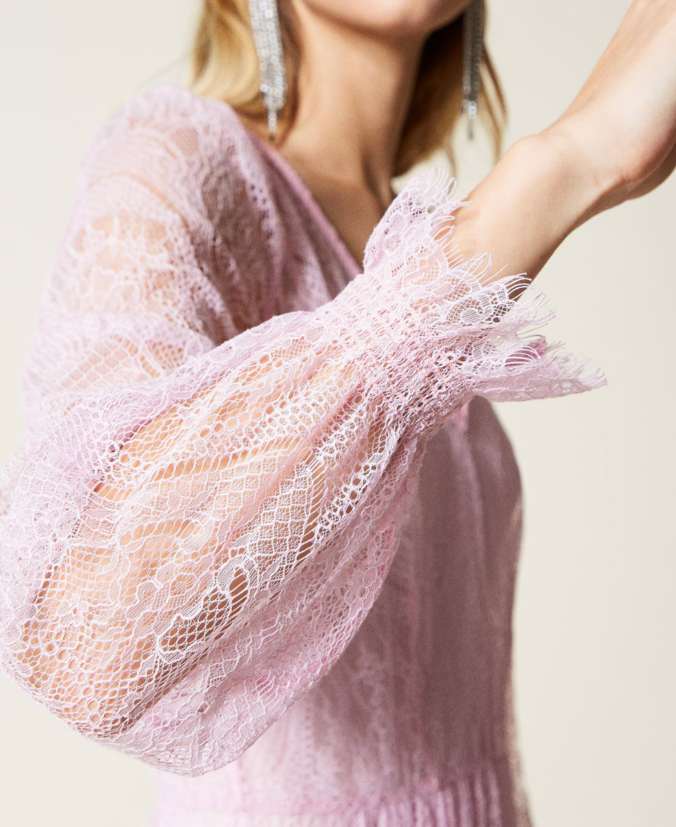 Valenciennes lace long dress