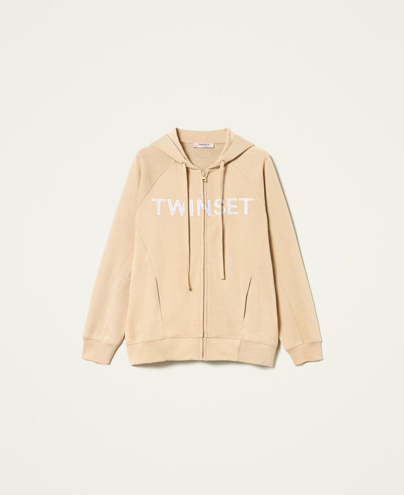 Oversize hoodie with embroidered logo