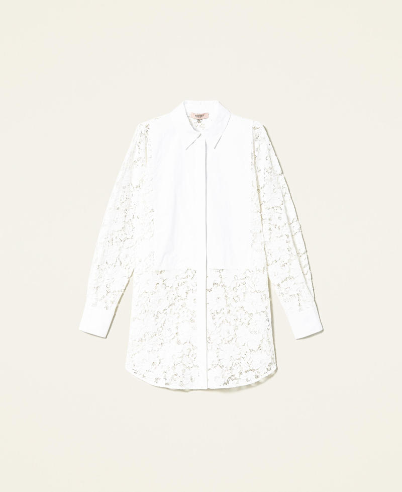 Camicia in pizzo macramè