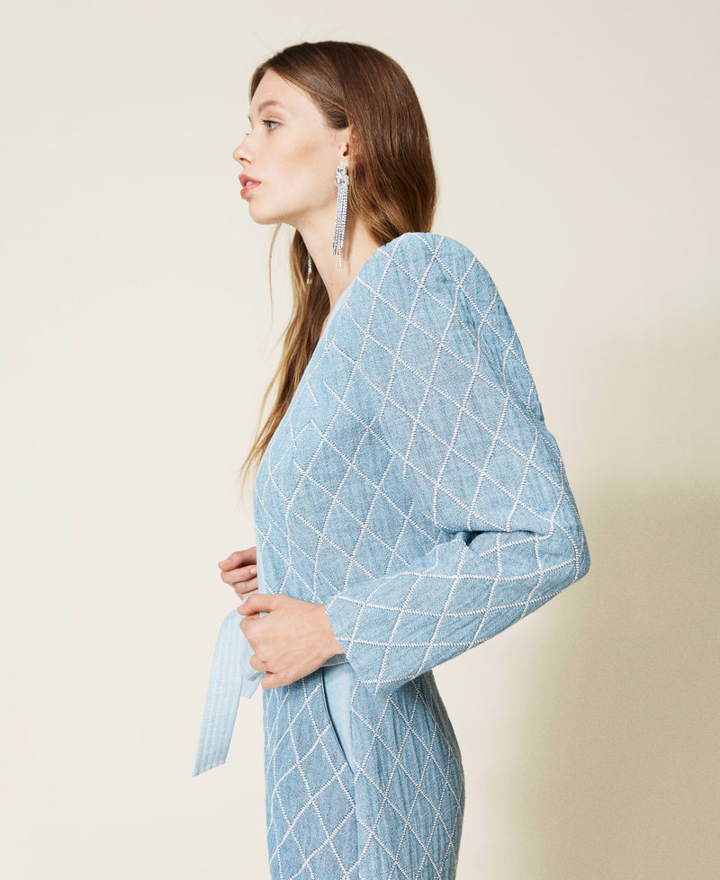 Jacquard denim jacket